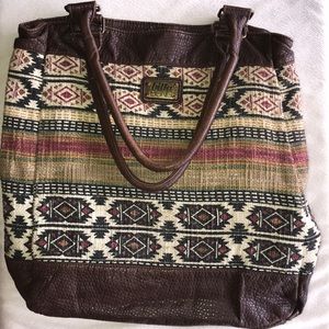 Billabong Tribal Print Tote Bag & Laptop Sleeve